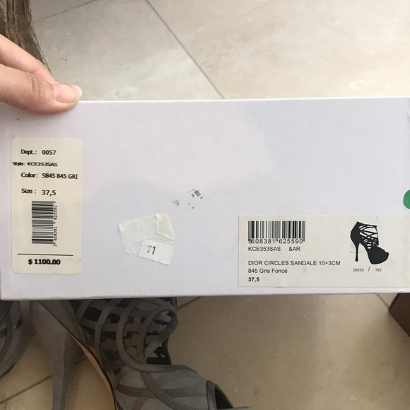 🎉HOST PICK🎉 Christian DIOR Circles Silver Heels - Picture 9 of 10